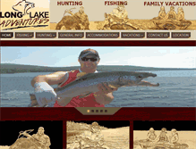 Tablet Screenshot of longlakeadventures.com